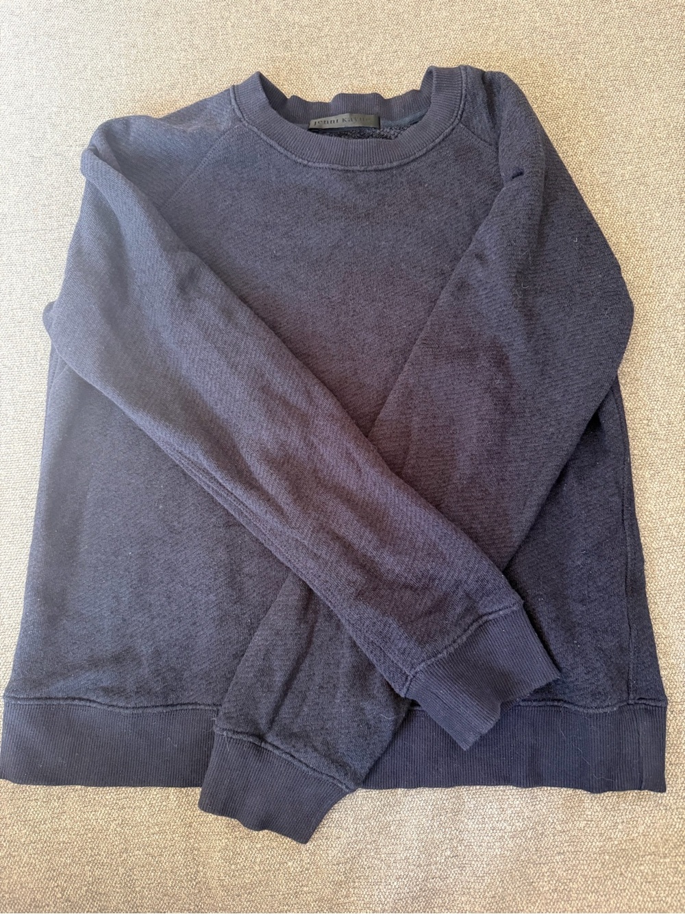 Jenni Kayne Navy Blue Saturday Sweatshirt XS